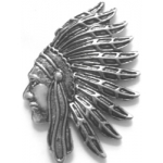 NATIVE AMERICAN PIN INDIAN WAR BONNET HEAD DRESS PIN